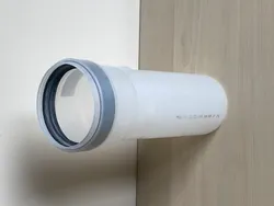 Concentrische rookgasbuis, Isoleco 603, aluminium/aluminium, 80/125mm, L=500mm, wit
