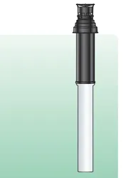 Rookgasdakdoorvoer, Isoleco, concentrisch, 60/100mm, L1200mm, 15 - 55°