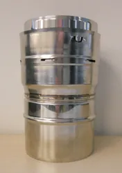 raccord de conduit de fumées simple paroi Isoleco pièce de jonction Ø100mm inox 3140