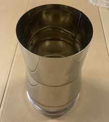 Adaptateur concentrique ventouse, Isoleco, inox, simple paroi/simple paroi, 130mm - 150 mm