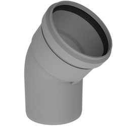 coude de fumee à simple paroi Burgerhout Twinline 90° Ø80mm plastique 452