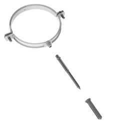 schouwbeugel 125mm + draadpin isoleco