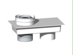 Adaptateur 80/80-60/100 120mm PP