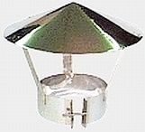 chapeau d’évacuation des fumées Isoleco double paroi 130 inox 600