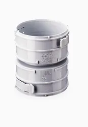 raccord de conduit de fumées simple paroi Burgerhout BM-flex pièce de jonction Ø80mm plastique joint à lèvre