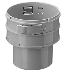 enkelwandige rookgashulpstuk Burgerhout BM-flex koppelstuk Ø100mm inox