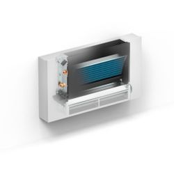 Ventilatorconvector, wandopbouw, Jaga Briza 12, 410x750mm, 537W(45/40), 296W(35/30)
