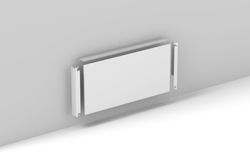 Habillage convecteur Jaga Linea 20/21 HxL=950x800mm  RAL9016/001 gris/145 noir