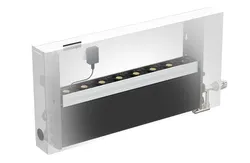 Ventilatorconvector, wandopbouw, Jaga Strada Hybrid ACO T16, 500x1000mm, 1169W(45/40), 606W(35/30)