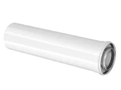 Concentrische rookgasbuis, Bosch, kunststof/staal, 80/125mm, L=500mm, wit