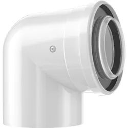Concentrische rookgasbocht, Bosch, metaal/kunststof, 80/125mm