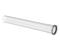 Conduit de fumées simple paroi, Bosch, Ø80x1000mm, polypropylène (PP), joint à lèvre