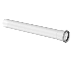 Conduit de fumées simple paroi, Bosch, Ø80x1000mm, polypropylène (PP), joint à lèvre