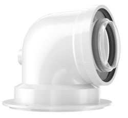Pièce raccord chaud d80/125 coude 87gr bosch (ex 7747380758)