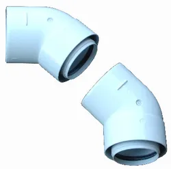 Concentrische rookgasbocht, Bosch AZ 268, aluminium, 80/110mm
