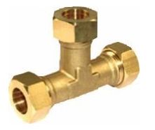 Té à compression, laiton, 1/2", FFF, solar, Bosch Aeroline Isiclick