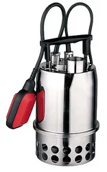 Dompelpomp inox, Hmax=6.5m, Qmax=10.2m3/h, met vlotter, 1x220 - 240V, stroomkabel=10m, Ebara Best One Vox A