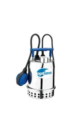 Dompelpomp inox, Hmax=7.5m, Qmax=9m3/h, met vlotter, 1x220 - 240V, stroomkabel=5m, Ebara Ebara Optima MS