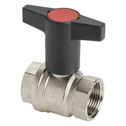 Robinet à boisseau sphérique droit à passage intégral, 1" filetage intérieur-filetage intérieur, PN16, Komfort