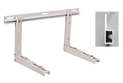 Montagekonzole gelakt+traverse u-profiel 450x400x850mm 60+60kg Linum