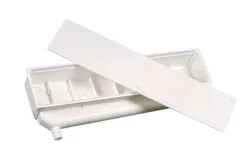 PRE-INSTALLATIEBOX - VERTICALE AFLOOP OMKEERBAAR  427X95X65MM Linum (ex ALX3120)