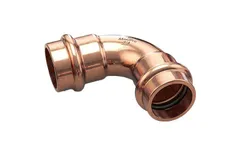 Persbocht 90°, koper, 3/8" FF, koeltechniek, Conex Banninger >B< MaxiPro