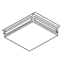uitblaaskap 4-zijdig horizontaal