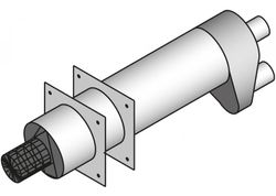 Traversée de mur pour rejet d'effluents, Mark GS+ 40, concentrique, 80/125mm