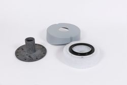 Inspectieluik 120mm met 1 1/2 aansl. (bi) tbv elektr. element