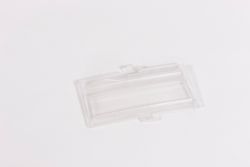 Panneau de porte en verre plastique (transparent) (alu), module de base
