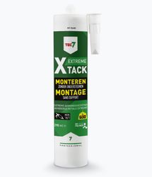 Kit silicone PUR, Tec 7 X-Tack, cartouche 290ml, blanc