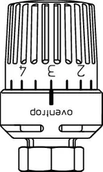 Radiatorthermostaatknop, Oventrop Uni RTLH, M30 x 1,5, wit, 10 - 40°C