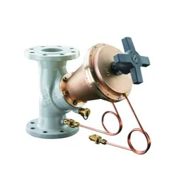 Drukverschilregelaar, Oventrop DFC, DN100, 20 - 100kPa, PN16, messing, met aftapper