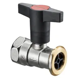Robinet à boisseau sphérique droit à passage intégral, 6/4" x 1" filetage intérieur-à sertir, PN10, Oventrop Optibal