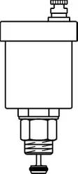 Vlotterontluchter, Oventrop, DN10, messing, 10bar