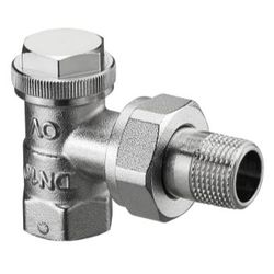 Raccord et retour, Oventrop Combi 3, 1/2"-1/2", raccord de queue/filetage intérieur