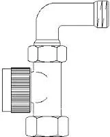 thermostaatkraan met bocht 1/2 oventrop ex 1180304