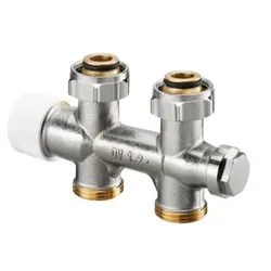 Sous-bloc en H, Oventrop Multiblock T, 3/4" ek-3/4", droit, bitube, laiton