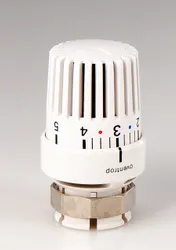 Radiatorthermostaatknop, Oventrop Uni LDV, 34 mm, wit, 7 - 28°C
