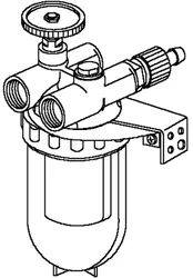 oliefilter anti-retour 3/8 nikkel elem. oventrop BINNENDRAAD