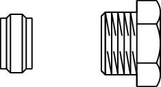 Knelkoppeling, Oventrop, messing 12x2mm, 3/8", geschikt voor -koper