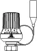 Radiatorthermostaatknop, Oventrop Uni XH, M30 x 1,5, wit, 7 - 28°C, 2m
