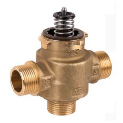 Vanne à trois voies, Honeywell Home, 1", filetage intérieur (métrique), PN20, élément thermostatique