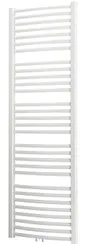 Sierradiator, Radson Flores C M, HxL=862x500mm, 421W (75/65/20), gebogen, wit RAL9016, aansluiting links rechts midden
