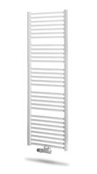 Radiateur décoratif, Radson Flores M, HxL=547x500mm, 266W (75/65/20), droit, blanc RAL9016, racord  à gauche  à droite  au milieu