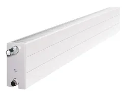 Paneelradiator, Radson Ramo plint D 22, HxL=200x600mm, 600W (75/65/20), wit, RAL9016, aansluiting rechts
