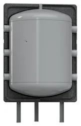 Buffervat, Reflex Storatherm Heat Mini H100, 100 liter, staal, klasse B, Ø560x893mm, met isolatie