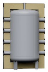 Buffervat, Reflex Storatherm Heat Mini H150, 150 liter, staal, klasse B, Ø680x1073mm, met isolatie