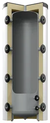 Buffervat, Reflex Storatherm Heat HF 1500, 1500 liter, staal, klasse C, Ø1240x2100mm, met isolatie