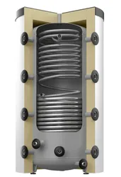 Buffervat, Reflex Storatherm Heat Combi HC 1000/1_C, 1000 liter, staal, klasse C, Ø1030x2140mm, met isolatie